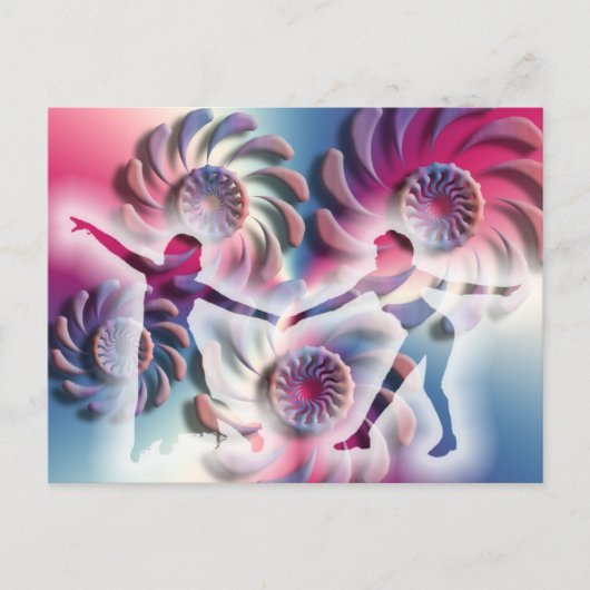 Magisch moment van dans briefkaart (Voorkant)