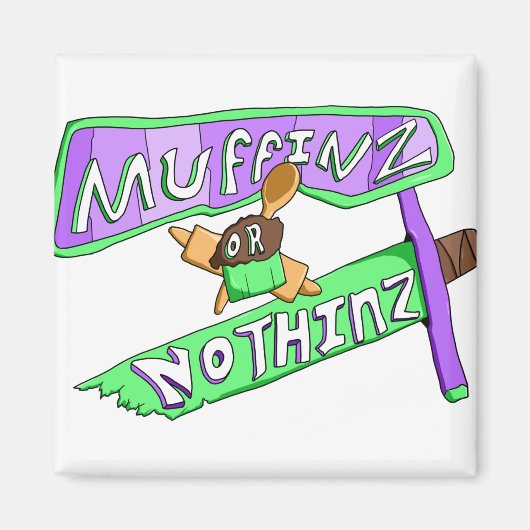 magisch muffinz magnet (Voorkant)