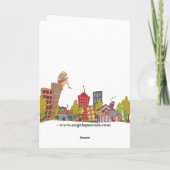 Magisch muzikaal Man (notecard) Kaart (Achterkant)