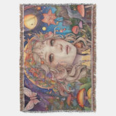 Magisch Mystiek Fantasy Meisje Deken (Voorkant Verticaal)