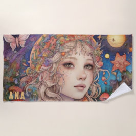 Magisch Mystiek Fantasy Meisje Strandlaken