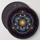 Magisch mystisch glanzend patroon ronde button 6,0 cm (Voorkant /achterkant)