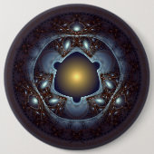 Magisch mystisch glanzend patroon ronde button 6,0 cm (Voorkant)