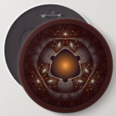 Magisch mystisch glanzend patroon ronde button 6,0 cm (Voorkant /achterkant)