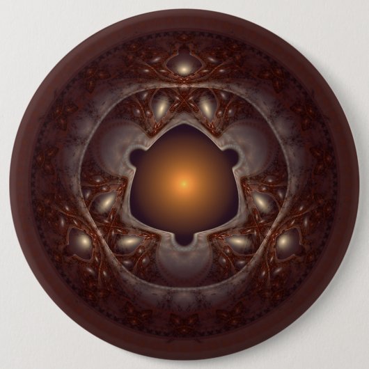 Magisch mystisch glanzend patroon ronde button 6,0 cm (Voorkant)