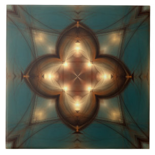 Magisch mystisch glanzend patroon tegeltje