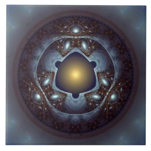 Magisch mystisch glanzend patroon tegeltje (Voorkant)