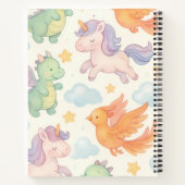 Magisch mythisch schepselpatroon notitieboek (Achterkant)