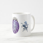 Magisch Mythisch Silver Unicorn Koffiemok (Voorkant rechts)