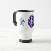 Magisch Mythisch Silver Unicorn Reisbeker (Voorkant links)