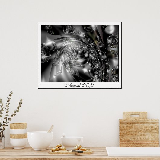 Magisch Nacht poster (Keuken)