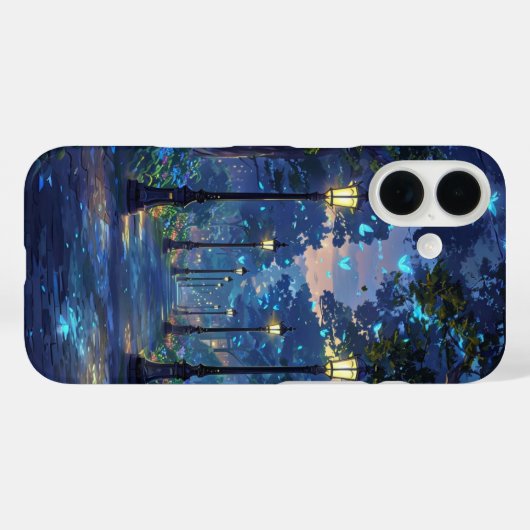 Magisch nachtelijk bospad Case-Mate iPhone case (Achterkant (horizontaal))
