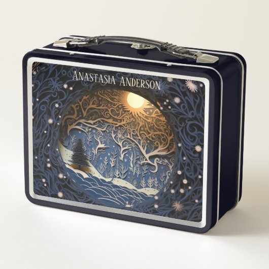 Magisch nostalgisch winterbos (Achterkant)