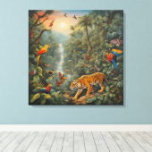 Magisch Oerwoud - Canvas Art Print (Insitu (Houten vloer))