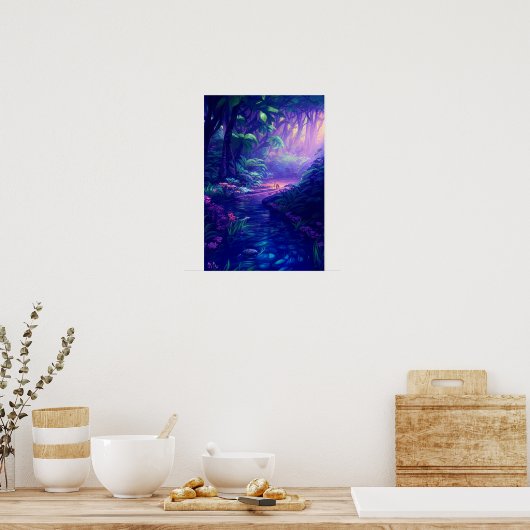 Magisch Oerwoud Poster (Keuken)