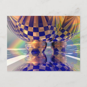 Magisch onder de regenboog briefkaart