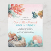 Magisch onder de uitnodiging van de Birthday-Zee (Voorkant)