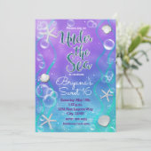 Magisch onder de uitnodiging van de Birthday-Zee (Staand voorkant)