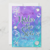 Magisch onder de uitnodiging van de Birthday-Zee (Achterkant)