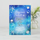 Magisch onder het Zee Donkerblauw zoet 16-jarige v Kaart (Staand voorkant)