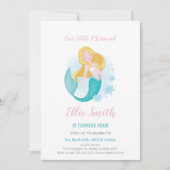 Magisch onder het Zee Uitnodigingen voor meisjes (Voorkant)