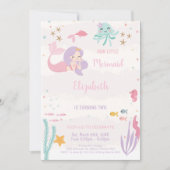 Magisch onder het Zee Uitnodigingen voor meisjes (Voorkant)