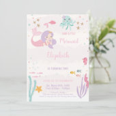 Magisch onder het Zee Uitnodigingen voor meisjes (Staand voorkant)