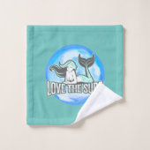 Magisch onder het Zee verjaardagsfeest Bad Handdoek (Wasdoekje)