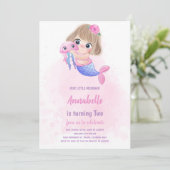 Magisch onder het Zee voor meisjes Kaart (Staand voorkant)