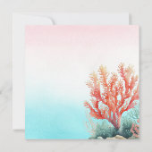 Magisch onder het Zee Waterverf meisje Kaart (Achterkant)