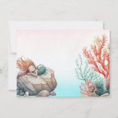 Magisch onder het Zee Waterverf Verjaardag Kaart (Achterkant)