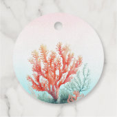 Magisch onder het Zee Waterverf verjaardagsfeestje Bedankjes Labels (Achterkant)