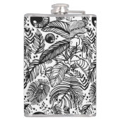 Magisch oog. Symbool van alwetendheid & opperwezen Heupfles (Achterkant)