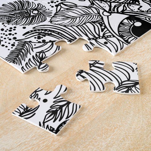 Magisch oog. Symbool van alwetendheid & opperwezen Legpuzzel (Zijkant)