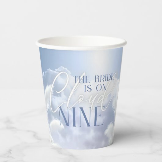 Magisch op Cloud Nine 9 Pampas Vrijgezellenfeest Papieren Bekers (Achterkant)