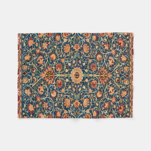 Magisch Oriental Rug Pattern in Blue and Red Fleece Deken (Voorkant (Horizontaal))