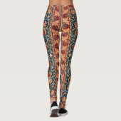 Magisch Oriental Rug Pattern in Blue and Red Leggings (Achterkant)