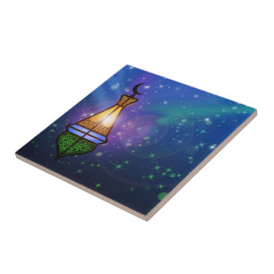 Magisch-Orientale Lantaarn - Keramische tegels Tegeltje