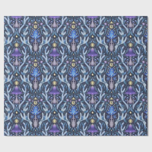 magisch ornament cadeaupapier (Vlak)