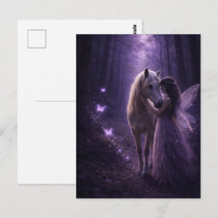Magisch Paard en Meisje Briefkaart
