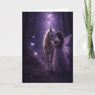 Magisch Paard en Meisje Kaart