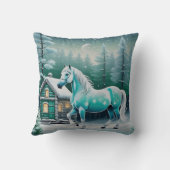 Magisch paard in betoverd bos kussen (Achterkant)
