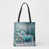 Magisch paard in betoverd bos tote bag (Voorkant)