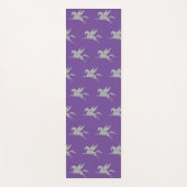 Magisch Paars Silver Unicorn Patroon Yogamat (Voorkant)
