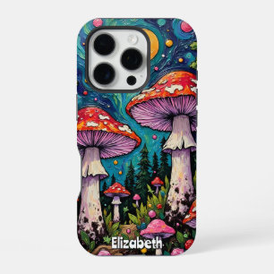Magisch paddenstoelbos iPhone 16 pro hoesje
