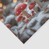 Magisch paddenstoelenbos in de kersttijd tissuepapier (Detail)