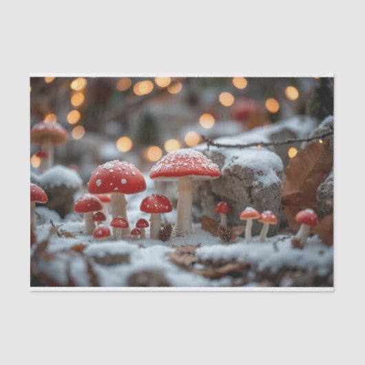 Magisch Paddenstoelenbos met Kerst Tissuepapier (Voorkant)