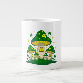 Magisch Paddenstoelendorp met Gloeiende Grote Koffiekop