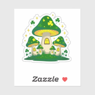 Magisch Paddenstoelendorp met Gloeiende Sticker
