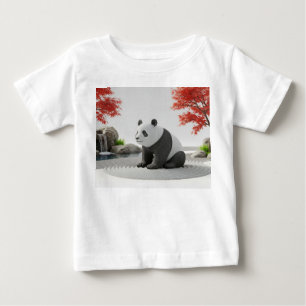 Magisch Panda-standbeeld ontwaakt in Zen-tuin